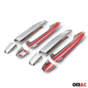Lexus GS Door Handle Cover - Omac - H1 S.Steel - Gloss Silver - '06-'11 Lexus GS Door Handle Cover - Omac - H1 S.Steel - Gloss Silver - '06-'11